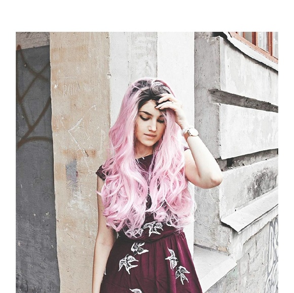 Ombre Pink Beauty Lace Front Wig main image 4
